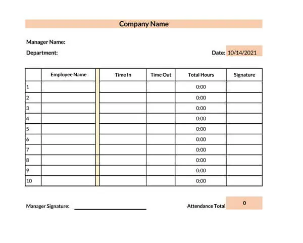 Detail Roll Book Template Nomer 27
