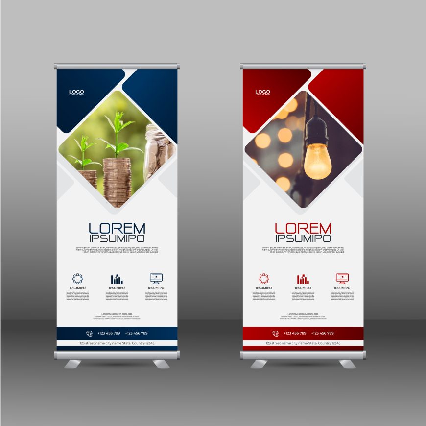 Detail Roll Up Banner Design Template Free Nomer 13