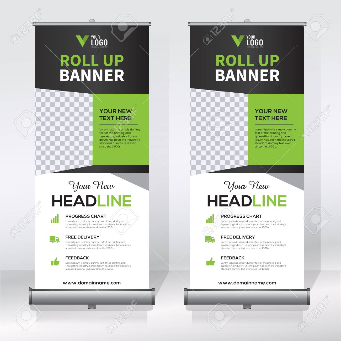 Detail Roll Up Banner Design Template Free Nomer 23