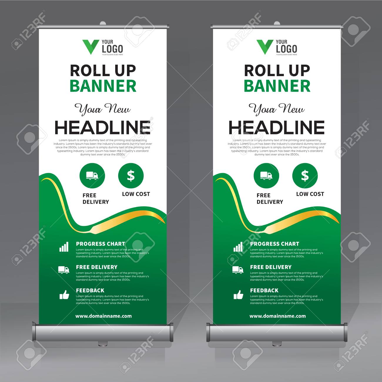 Detail Roll Up Banner Design Template Free Nomer 39