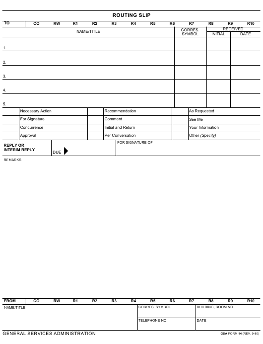 Detail Routing Slip Template Nomer 18