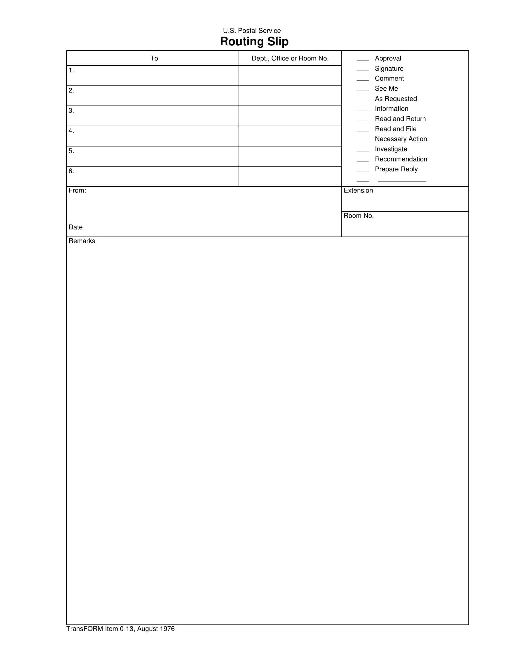 Detail Routing Slip Template Koleksi Nomer 3