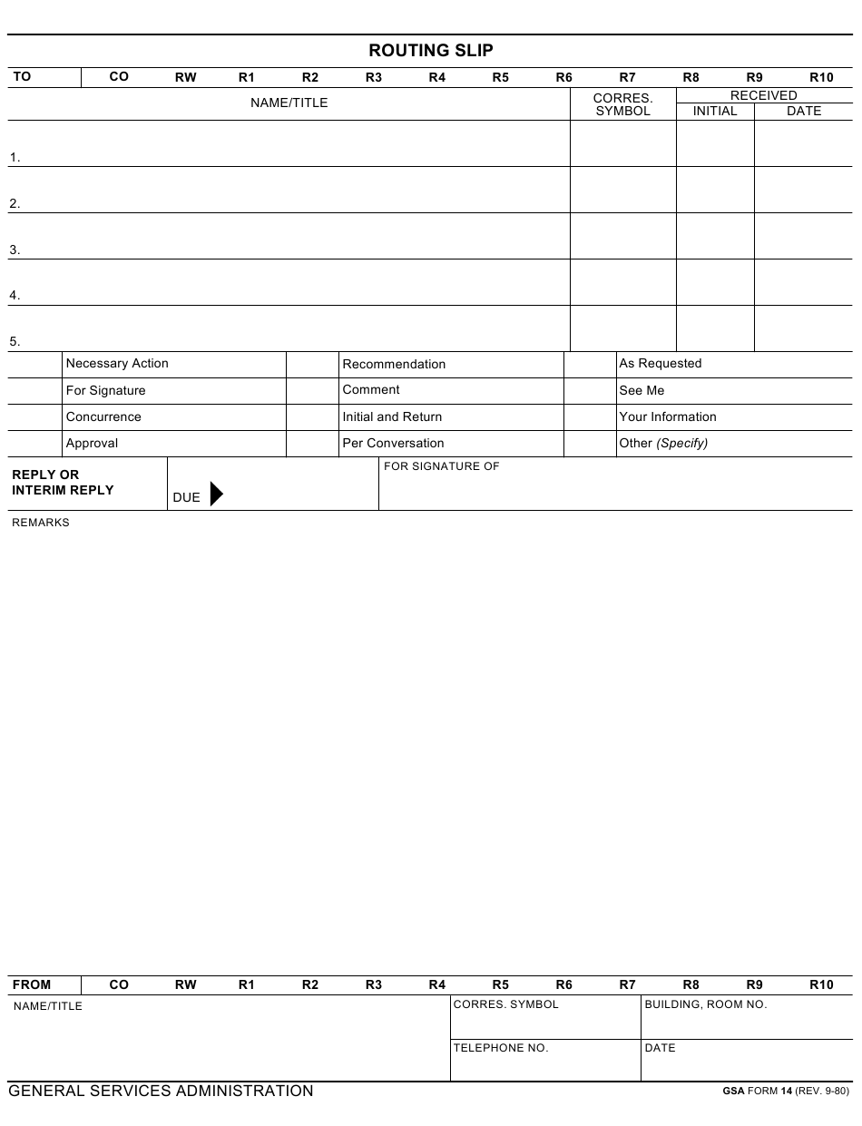 Detail Routing Slip Template Nomer 45