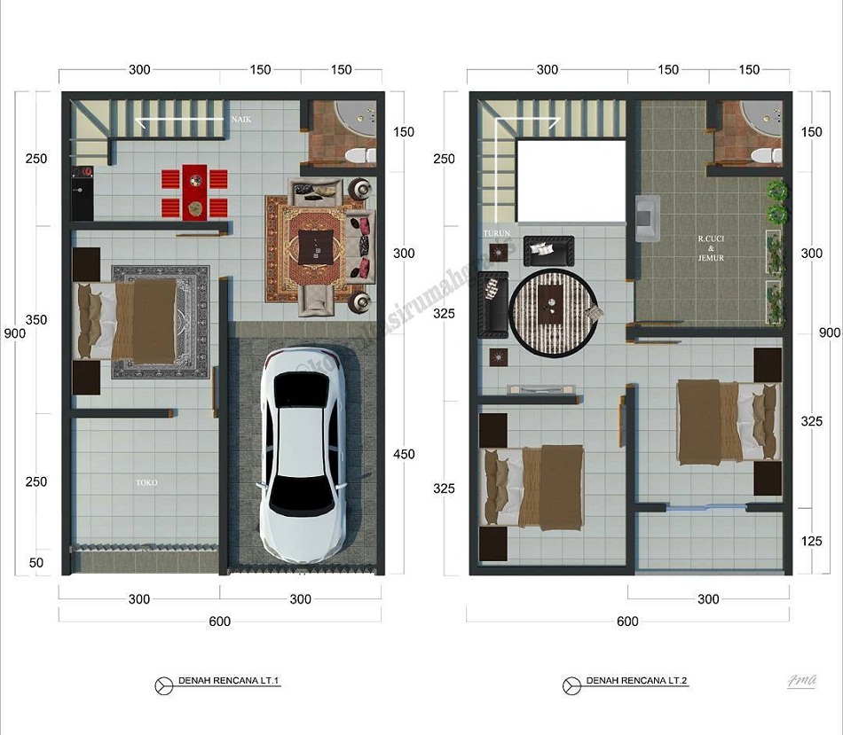 Detail Rumah 2 Lantai Basement Nomer 32