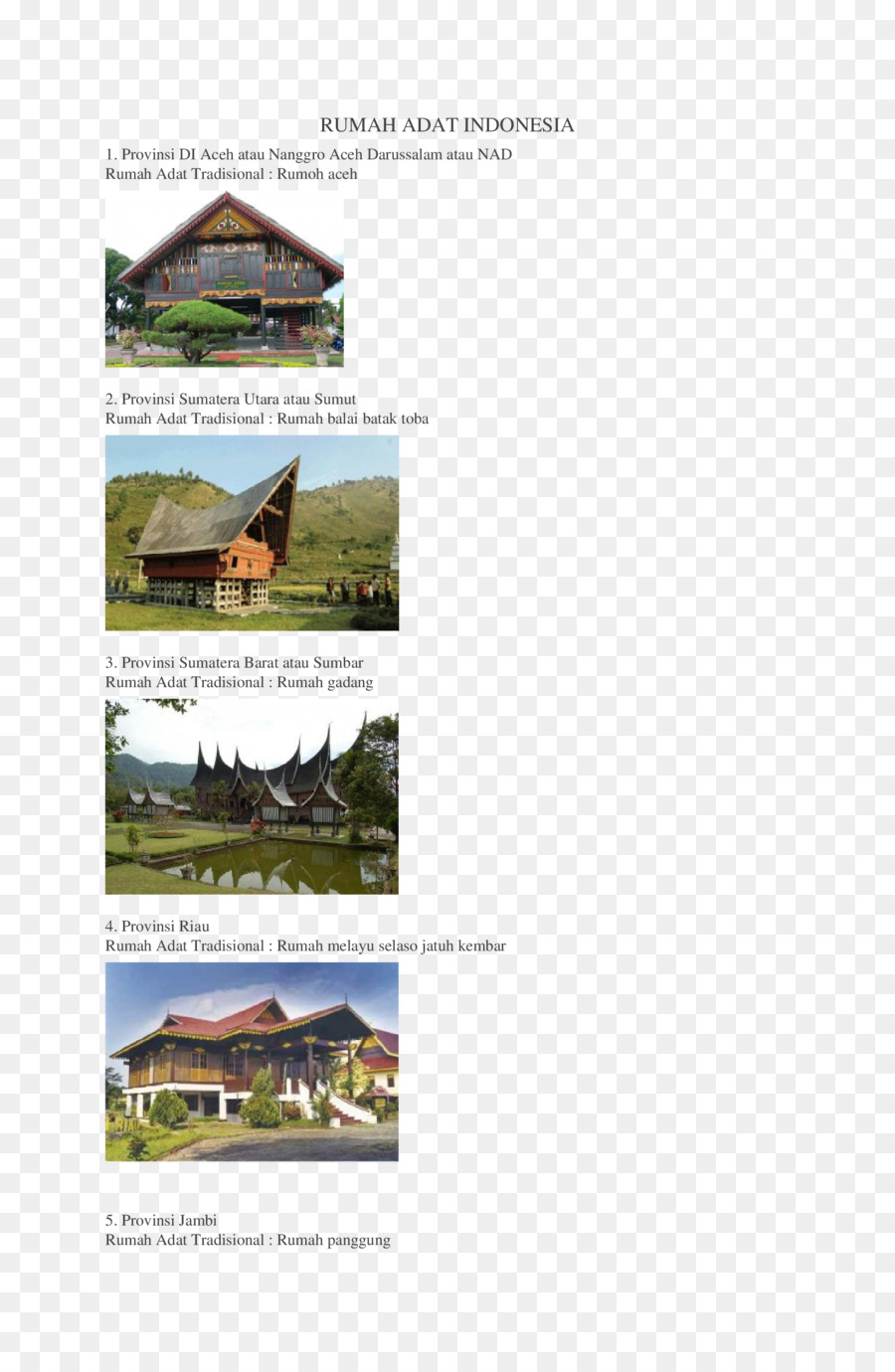 Detail Rumah Adat Aceh Dan Penjelasannya Nomer 49