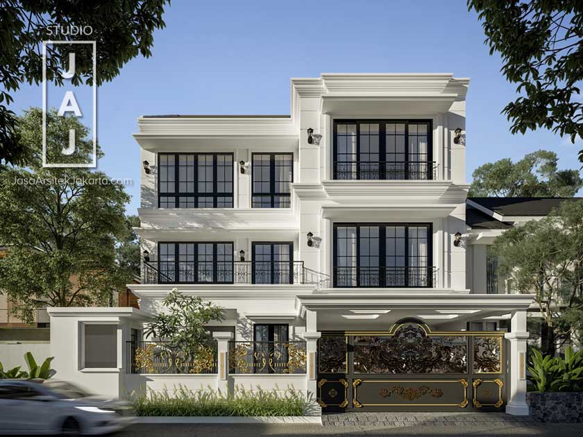 Detail Rumah Gaya Klasik Modern Nomer 23