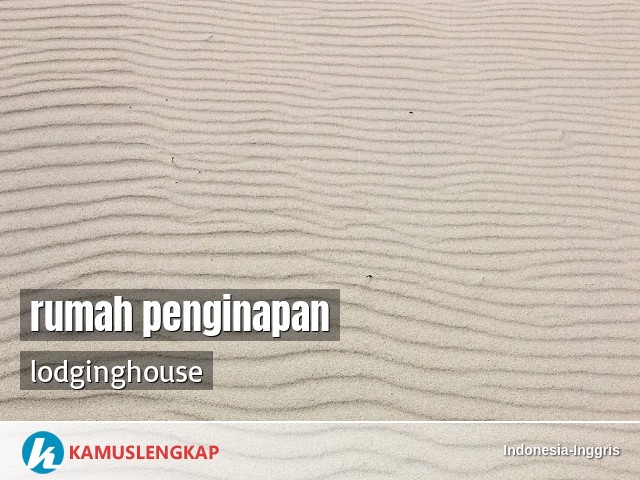 Detail Rumah Penginapan Bahasa Inggris Nomer 5