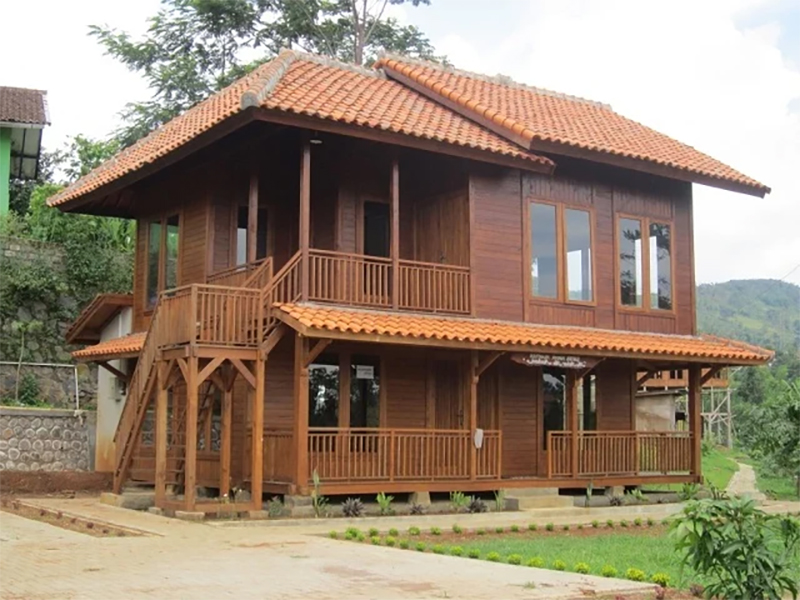 Detail Rumah Tingkat Lantai Papan Nomer 36