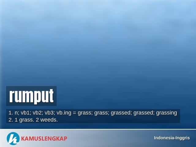 Rumput Bahasa Inggris - KibrisPDR