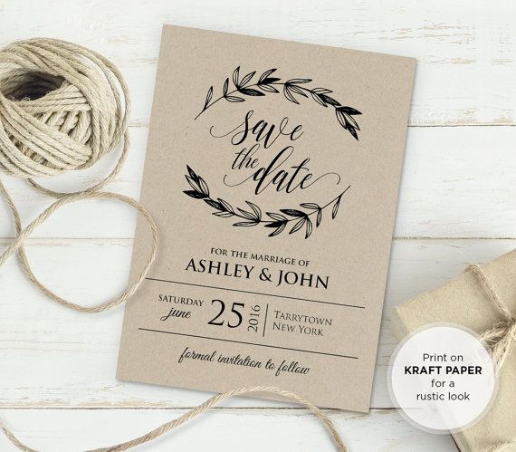 Detail Rustic Card Template Nomer 17