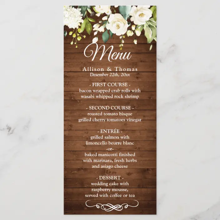 Detail Rustic Floral Template Nomer 35