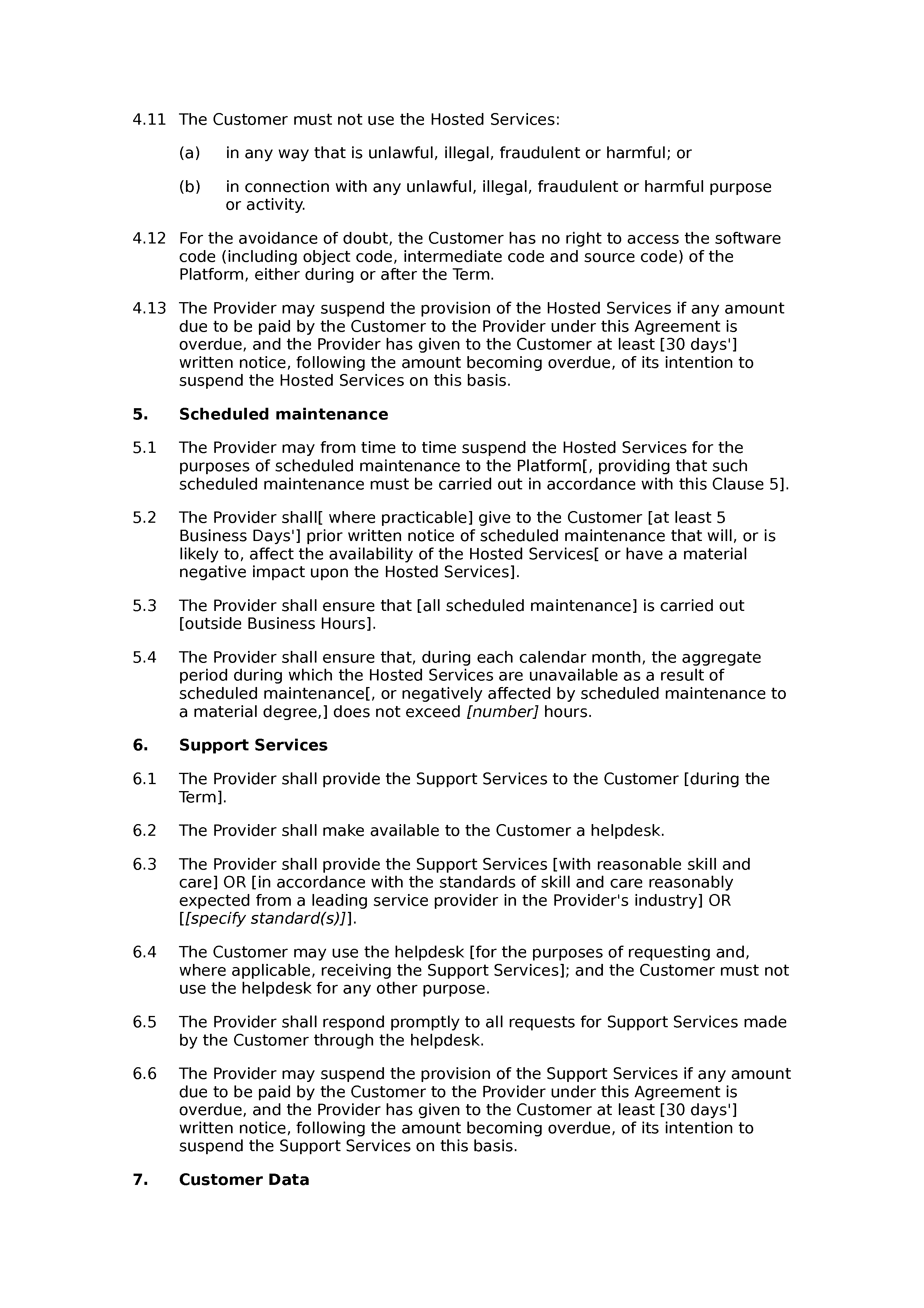 Detail Saas Software License Agreement Template Nomer 15