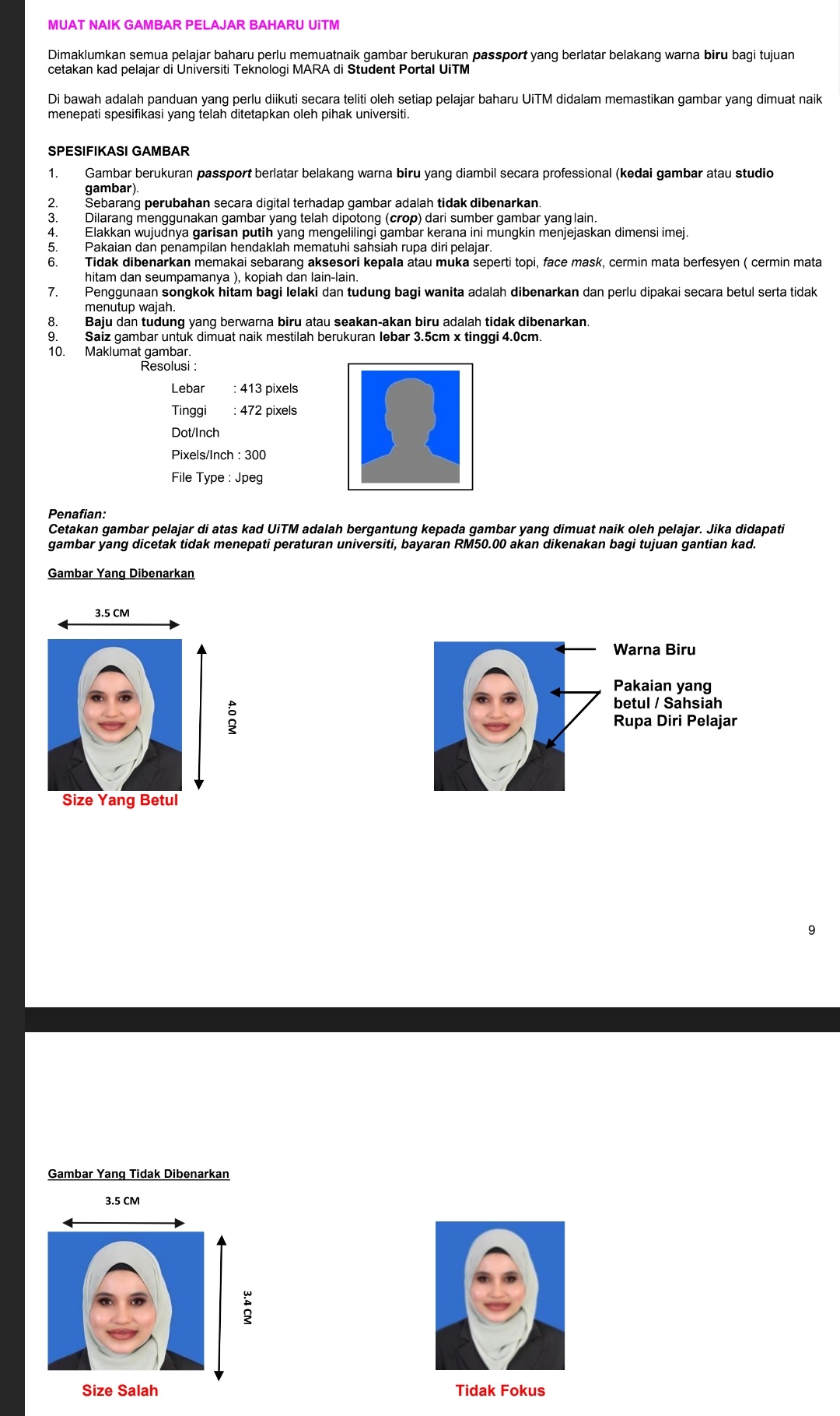 Detail Saiz Ukuran Gambar Passport Nomer 6