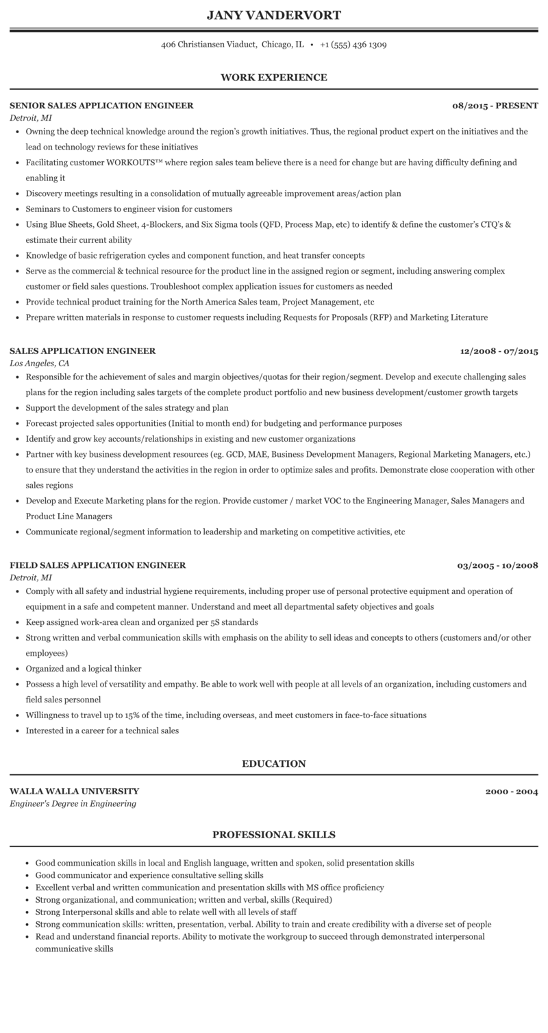 Detail Sales Engineer Job Description Template Nomer 48