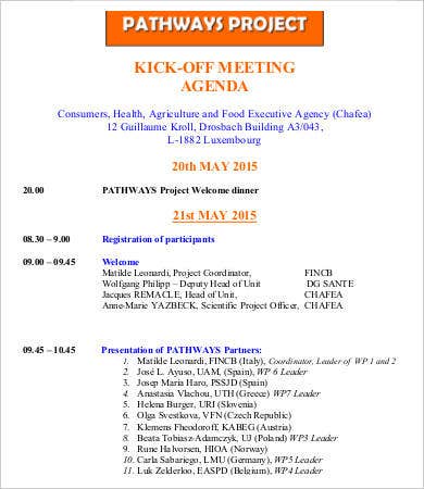 Detail Sales Kick Off Meeting Agenda Template Nomer 11