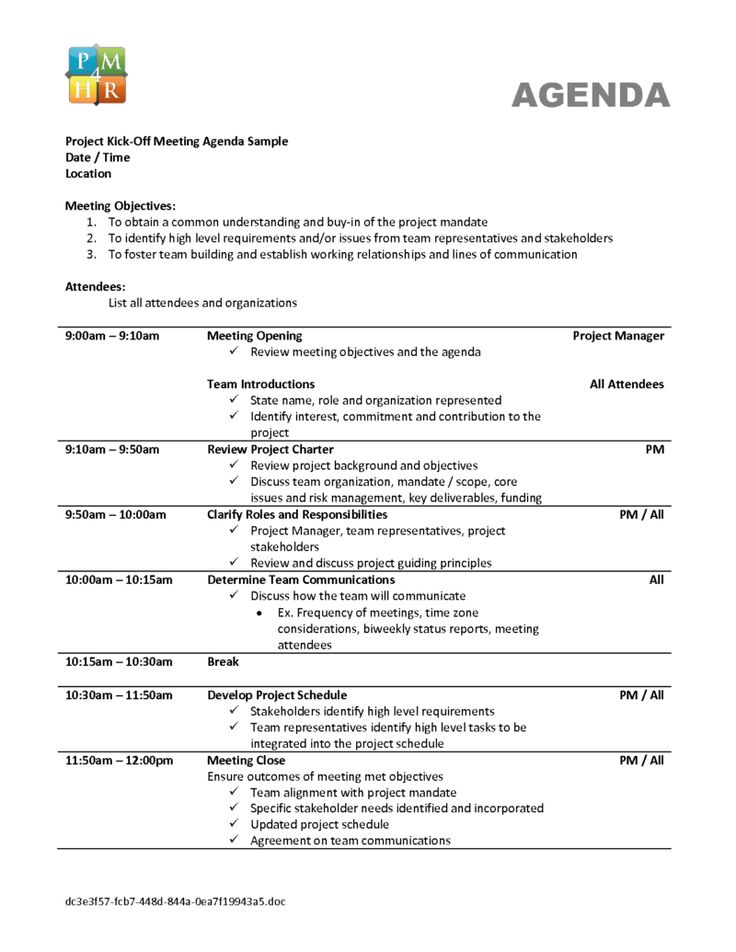 Detail Sales Kick Off Meeting Agenda Template Nomer 26