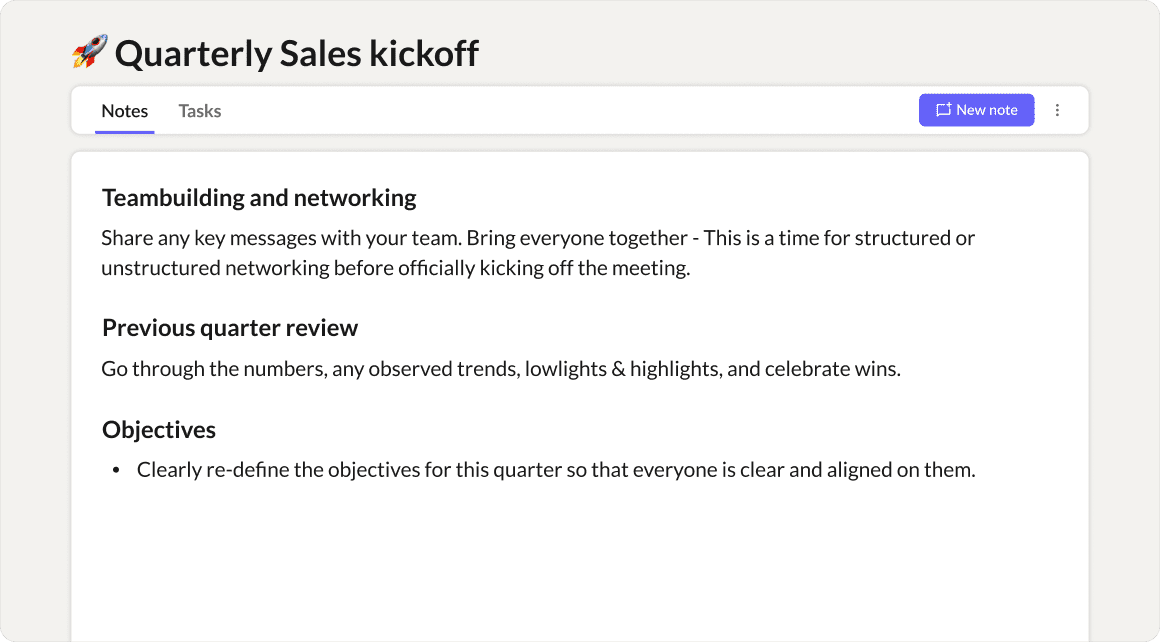 Detail Sales Kick Off Meeting Agenda Template Nomer 10