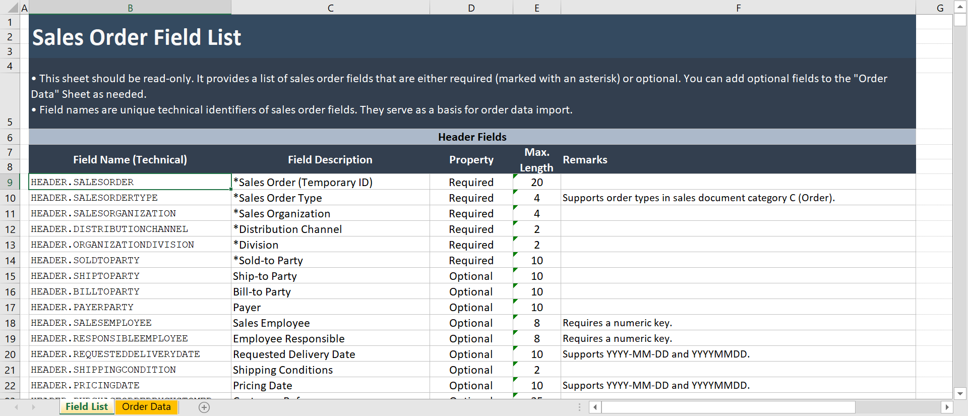 Detail Sales Order Template Excel Nomer 19