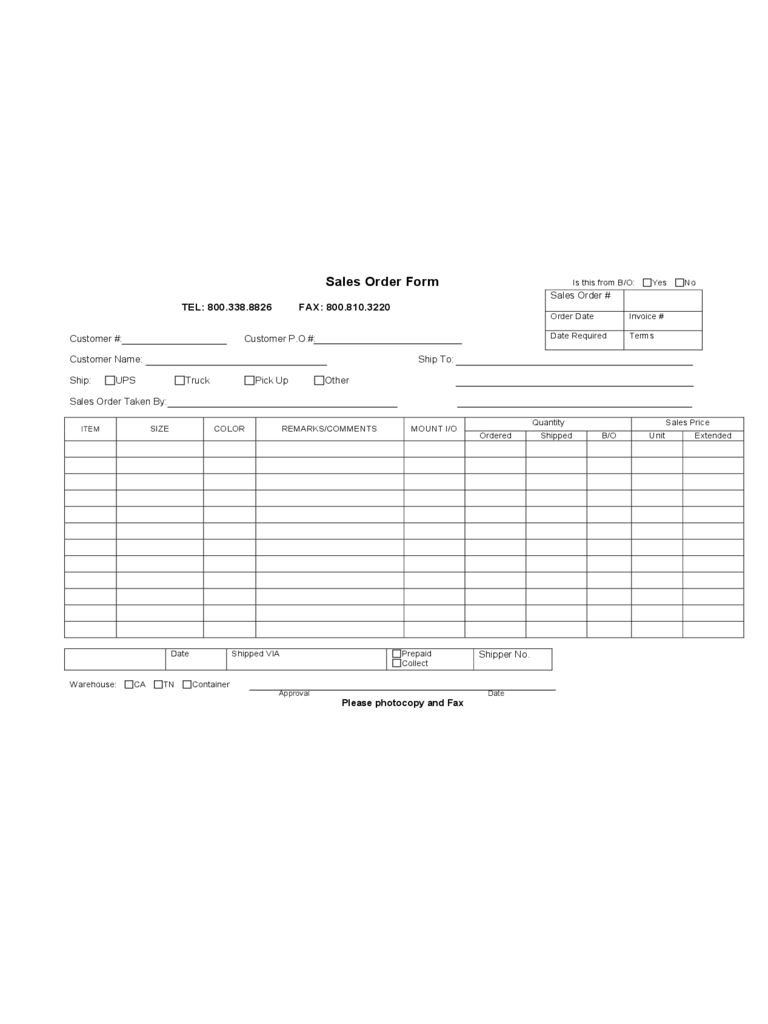 Detail Sales Order Template Excel Nomer 33