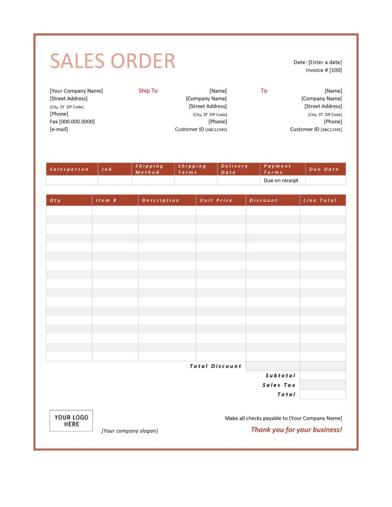 Detail Sales Order Template Excel Nomer 43