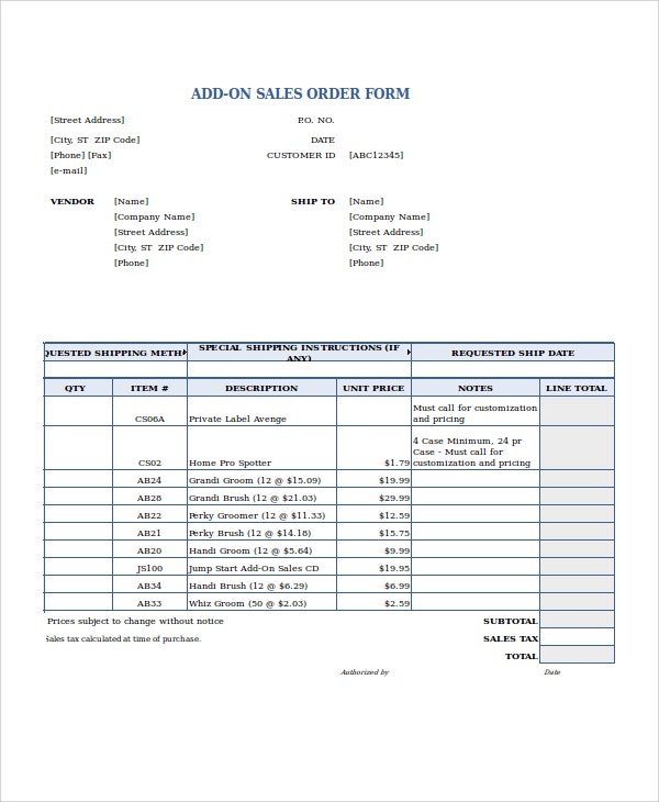 Detail Sales Order Template Excel Nomer 52