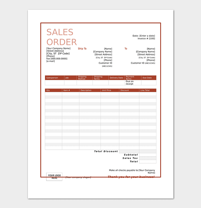 Detail Sales Order Template Excel Nomer 9