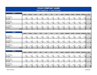 Detail Sales Projection Template Excel Nomer 30