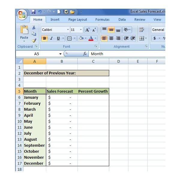 Detail Sales Projection Template Excel Nomer 41