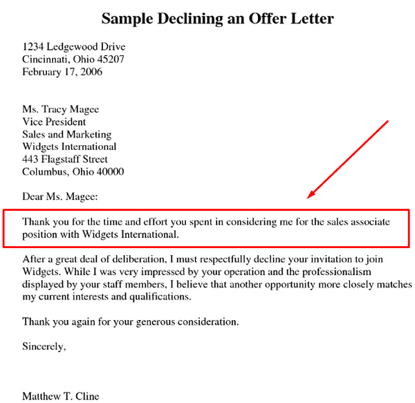 Sales Rejection Email Template - KibrisPDR