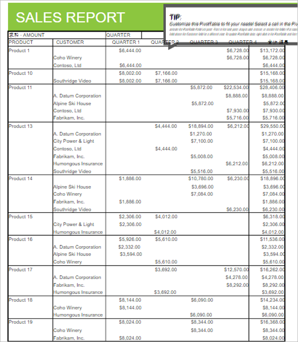 Detail Sales Report Template Nomer 50