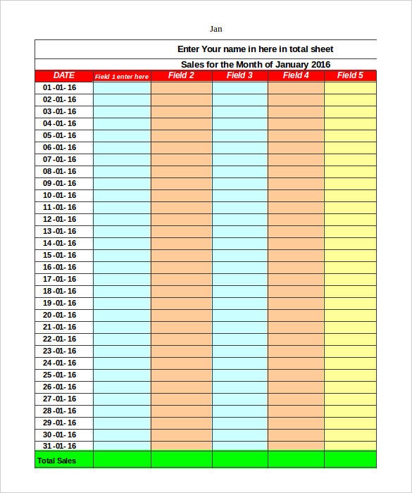 Detail Sales Report Template Excel Download Nomer 12