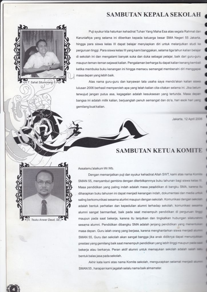 Detail Sambutan Kepala Sekolah Di Buku Tahunan Nomer 4