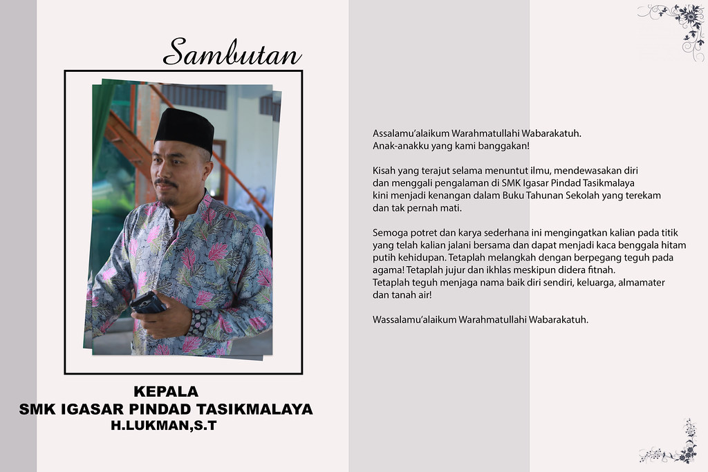 Detail Sambutan Kepala Sekolah Di Buku Tahunan Nomer 5