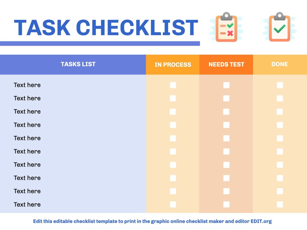 Detail Sample Checklist Template Nomer 14