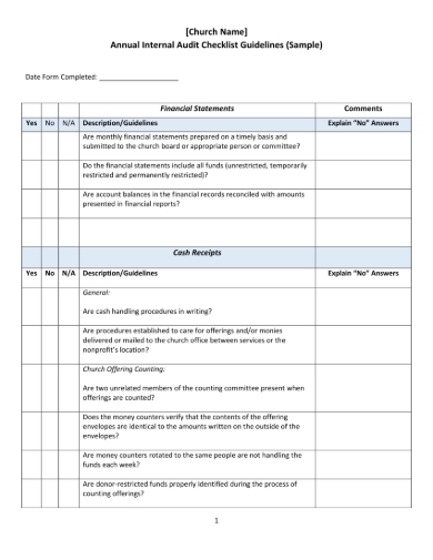 Detail Sample Checklist Template Nomer 18
