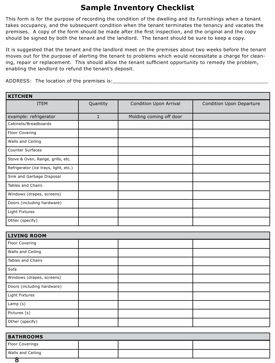 Detail Sample Checklist Template Nomer 40