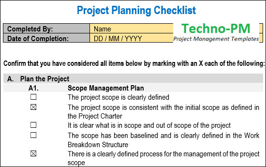 Detail Sample Checklist Template Nomer 49