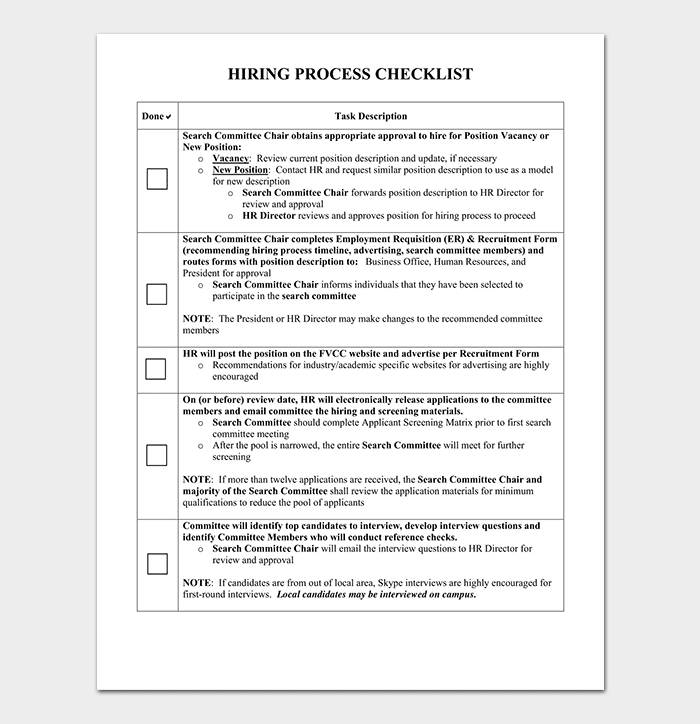 Detail Sample Checklist Template Nomer 54
