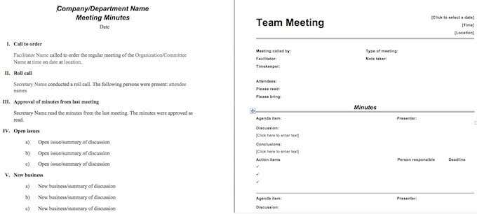 Detail Sample Meeting Minutes Template Nomer 12