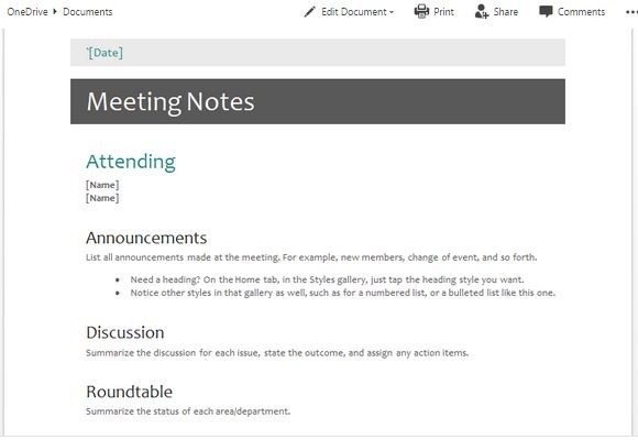 Detail Sample Meeting Minutes Template Nomer 28