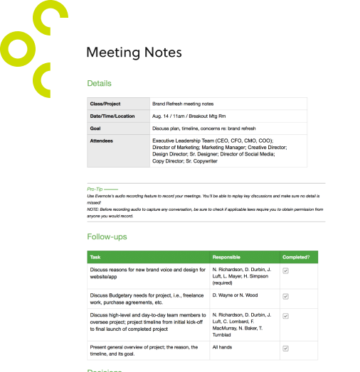 Detail Sample Meeting Minutes Template Nomer 32
