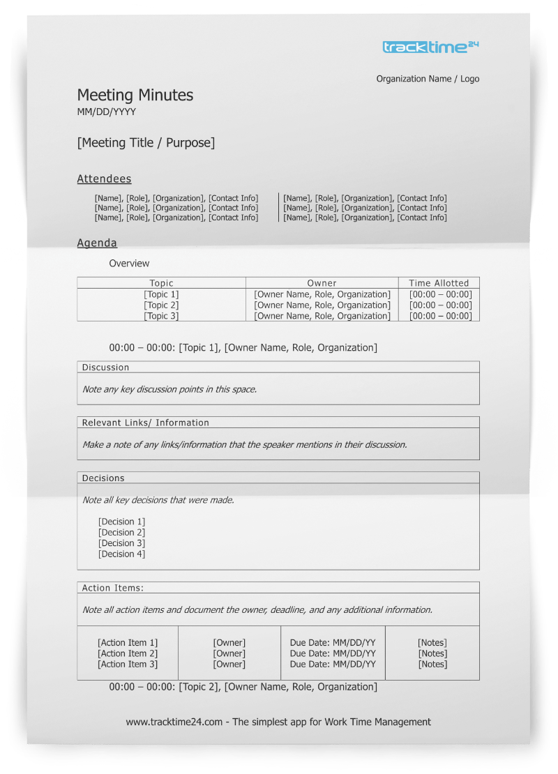 Detail Sample Meeting Minutes Template Nomer 35
