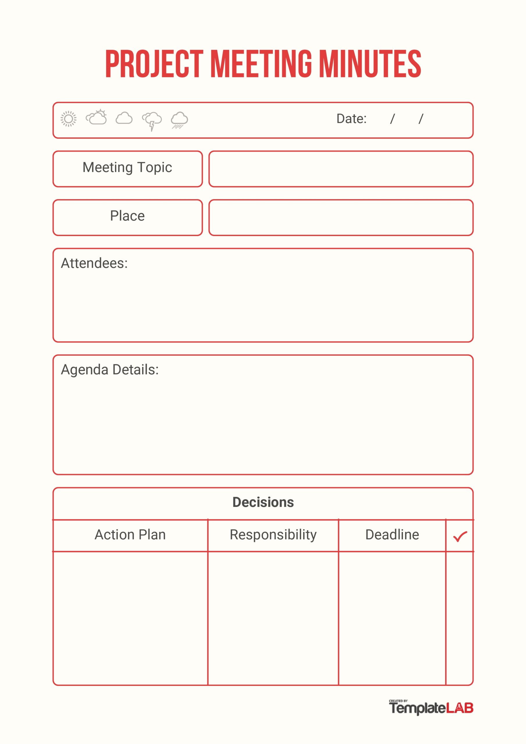 Detail Sample Meeting Minutes Template Nomer 52