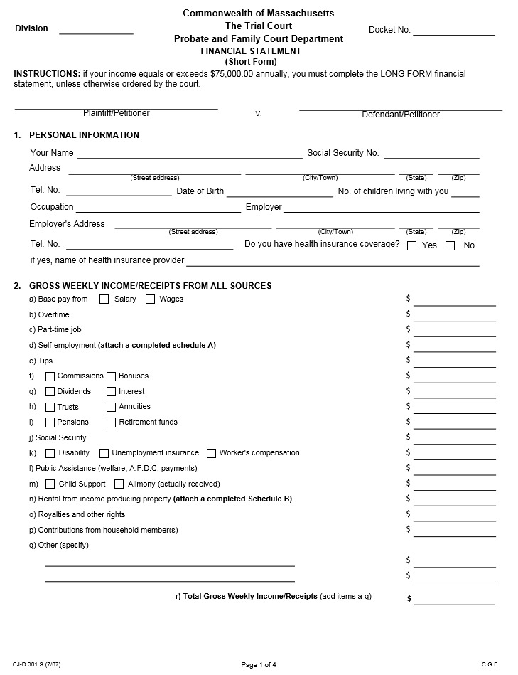 Detail Sample Personal Financial Statement Template Nomer 39