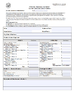 Detail Sample Personal Financial Statement Template Nomer 47