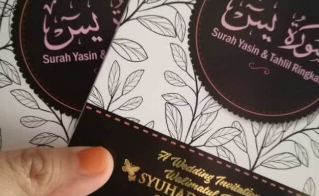 Detail Sampul Buku Yasin Dan Tahlil Nomer 36