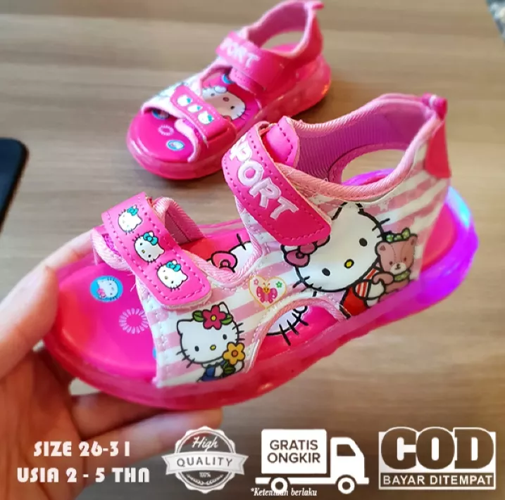 Detail Sandal Anak Hello Kitty Nomer 2