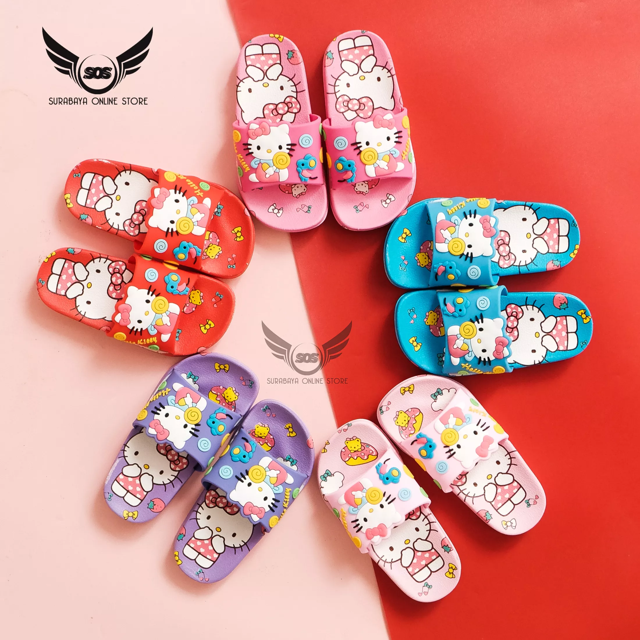 Detail Sandal Anak Hello Kitty Nomer 50