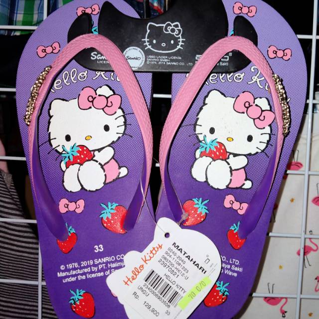 Detail Sandal Anak Hello Kitty Nomer 9