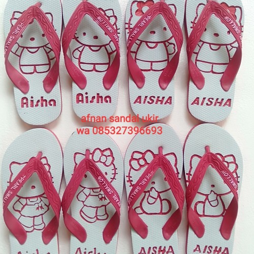 Detail Sandal Ukir Hello Kitty Nomer 24